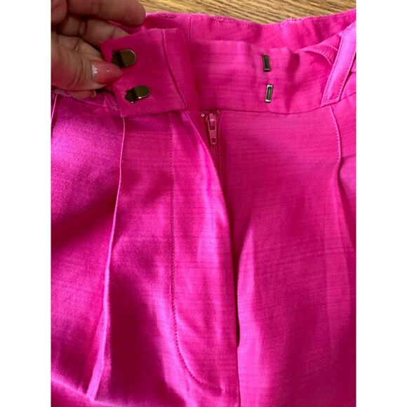 Alemais BLAIRE COTTON & SILK PANTS IN FUCHSIA size 4 / small - Picture 10 of 14